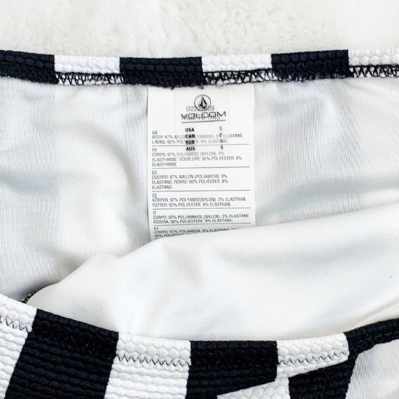 NWT Volcom Stripe Club Full Coverage Bikini Bottom - Picture 5 of 7
